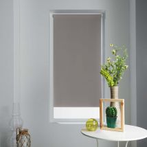 Store Enrouleur Occultant Uni et Coloré - Taupe - 60x180cm - Polyester - Home Maison