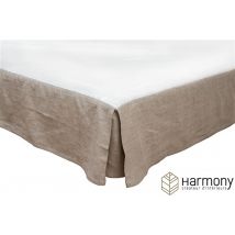 Cache sommier Harmony en 100% lin lavé - Naturel - Lin - Home Maison