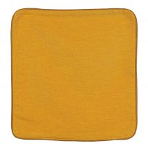 Housse de coussin en poly/lin - Orange - Poly / Lin - Home Maison