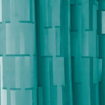 Tissu voile plombé graphique - Vert - 300 cm - Polyester/Voile - Home Maison