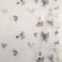 Modulable bucolique et brodé - Bleu - Polyester - Home Maison