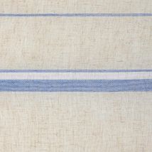 Tissu plombé esprit linge d'antan - Bleu - 300 cm - Polyester/Poly-Lin/Coton/Lin - Home Maison