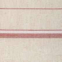 Tissu plombé esprit linge d'antan - Rouge - 300 cm - Polyester/Poly-Lin/Coton/Lin - Home Maison