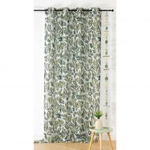 Rideau tamisant aux feuillages aquarellés - Vert - 140x280 cm - Polyester - Home Maison
