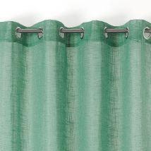 Voilage uni et tamisant Julie - Vert d'eau - Polyester - Home Maison