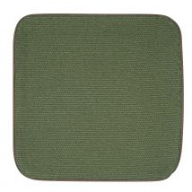 Housse de coussin passepoilée - Vert - Coton - Home Maison