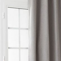 Rideau obscurcissant et isolant à galon fronceur - Argent - Polyester - Home Maison