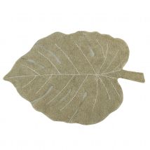 Tapis lavable monstera - Vert - Coton - Home Maison
