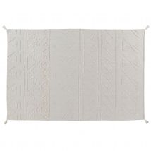 Tapis lavable tribu naturel - Beige - 140x200 cm - Coton - Home Maison