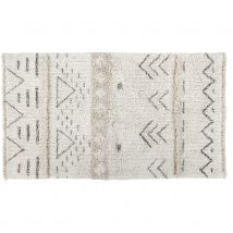 Tapis lavable en laine lakota day - Beige - Laine - Home Maison