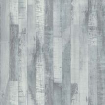 Papier peint imitation planches verticales - Bleu - Papier - Home Maison
