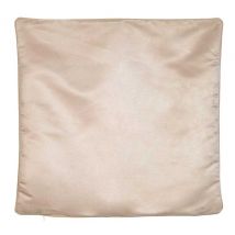 Housse de Coussin - Effet Satiné - Ivoire - Polyester - Home Maison