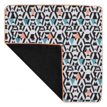 Housse de Coussin Motifs Géométriques - Bleu - Polyester/Coton - Home Maison