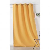 Rideau extérieur imperméable - Jaune - Polyester - Home Maison