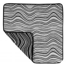 Housse de Coussin à Vagues Noir & Blanc - Noir - Home Maison