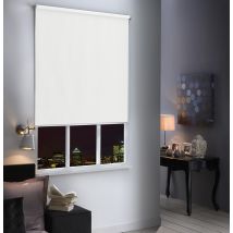 Store Enrouleur Occultant Uni - Blanc - Polyester - Home Maison