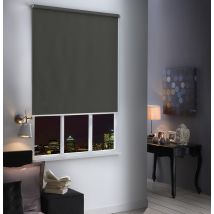 Store Enrouleur Occultant Uni - Gris anthracite - 150x250 cm - Polyester - Home Maison
