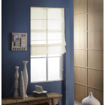 Store Bateau Voile Uni - Beige - Polyester - Home Maison