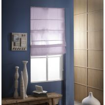 Store Bateau Voile Uni - Violet parme - Polyester - Home Maison