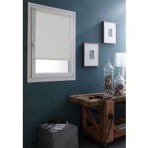 Store Enrouleur Occultant Fixation Sans Percer - Beige - Polyester - Home Maison