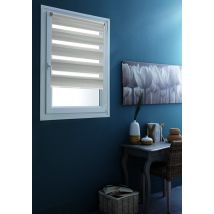 Store Enrouleur Jour/Nuit "Teintes de Gris" - Taupe - Polyester - Home Maison