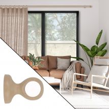 Support de tringle monobloc court - Naturel - Bois - Home Maison