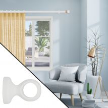 Support de tringle monobloc court - Blanc - Bois - Home Maison