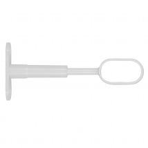 Support réglable long pour dressing - Blanc - Métal - Home Maison