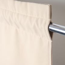 Rideau séparateur de pièce à galon fronceur - Beige - Polyester - Home Maison