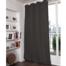 Rideau occultant Moondream - Gris Foncé - Polyester - Home Maison