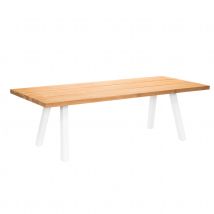 Table d'extérieur esprit bord de mer - Naturel - Aluminium - Home Maison