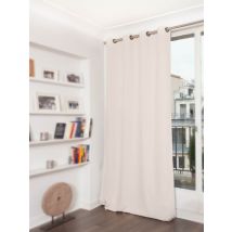 Rideau Grande hauteur Phonique Thermique et Occultant "Moondream" - Beige - Coton - Home Maison