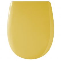 Abattant OLFA uni et déclipsable - Jaune - Bois - Home Maison