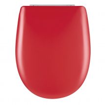Abattant easy clip avec descente manuelle uni - Carmin - 36x46.5 cm - Bois - Home Maison