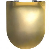 Abattant easy clip à l'allure précieuse - Jaune - Bois - Home Maison