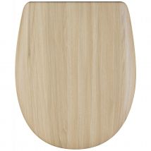 Abattant double - - Effet bois clair et mat - Beige - Bois - Home Maison