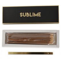 Coffret de 30 bâtonnets d'encens avec support - Noir - Encens/Bois - Home Maison