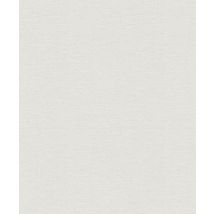 Papier peint uni à l'aspect "Tissé" - Gris clair - Papier - Home Maison