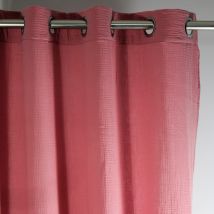 Rideau en gaz de coton - Rose Clair - Gaze de coton/Coton - Home Maison