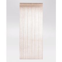 Rideau à fils fantaisie - Beige - Polyester - Home Maison