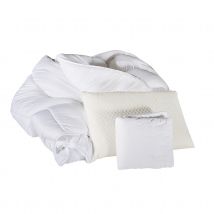 Pack complet literie - Blanc - Polyester - Home Maison