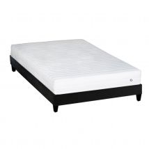 EGIO - Matelas latex like + sommier bois - ferme - Blanc - 160x200 cm - Latex - Home Maison