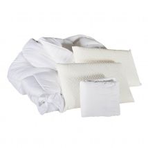 Ensemble prêt à dormir Eupraxie - Blanc - Mousse - Home Maison