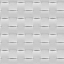 Toile cirée Fibranne imprimée "Tressage" - Blanc - 140 cm - Plastique - Home Maison