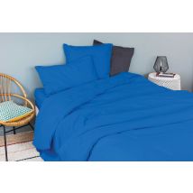 Housse Pour Edredon en Coton Lavé - Bleu Encre - Coton - Home Maison
