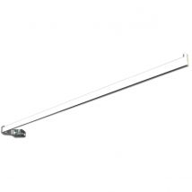 Tringle portière recoupable - Blanc - 1m20 - Métal - Home Maison