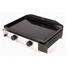 Plancha à gaz avec tableau de bord - Noir - Métal/Inox - Home Maison