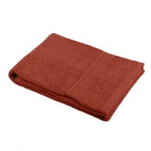 Serviette de toilette en coton bio - Terracotta - Coton - Home Maison