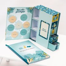Boîte à trésors et journal de naissance - Multicolore - Papier - Home Maison