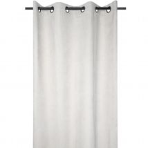 Rideau en velours côtelé - Ecru - Polyester/Velours - Home Maison